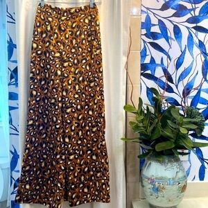 Women’s Express X LadyGang Animal Print Wide Leg Pants Size 00